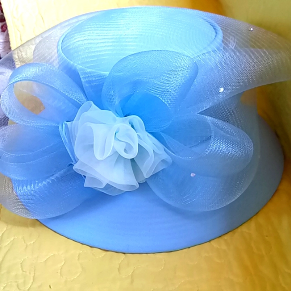 Baby blue Tania Bella signature collection hat